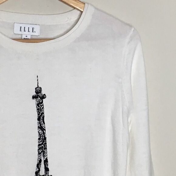Elle Sz M Paris Eiffel Tower Sweater - Picture 1 of 5